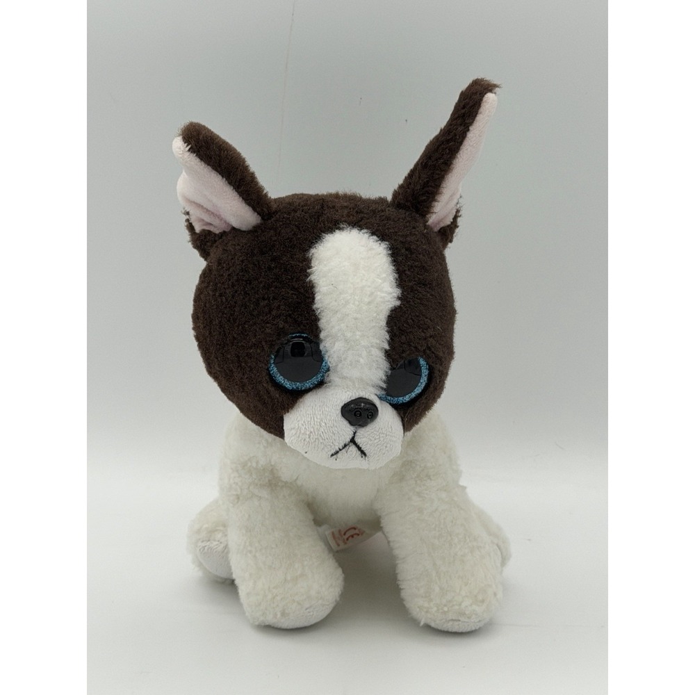 Ty Portia Boston Terrier Brown White Dog Beanie Baby Small Stuffed Plush 2021